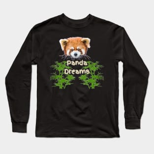 Red Panda Dreams Long Sleeve T-Shirt